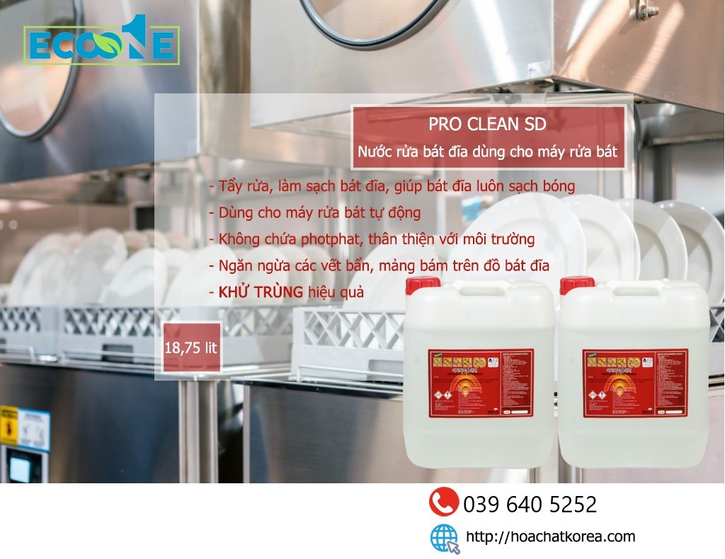 nước rửa bát công nghiệp Pro Clean SD nước rửa bát công nghiệp Pro Clean SD